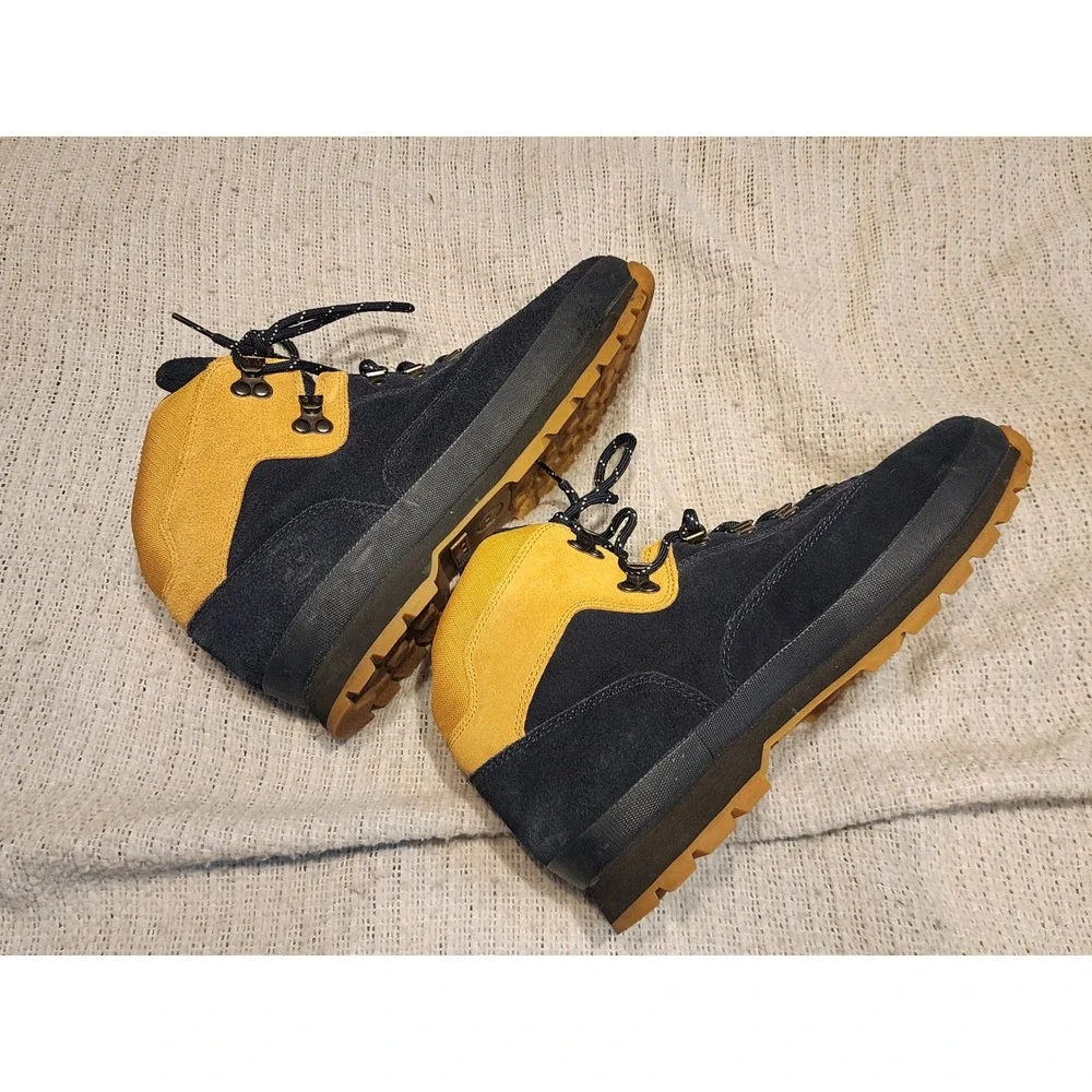 Timberland 10Deep Nomads Euro Hiker Navy Wheat Suede Boots 6215A‎ Mens 12M